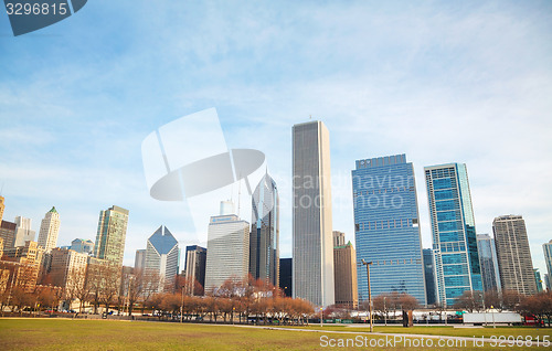 Image of Chicago downtown cityscape