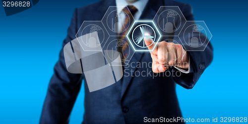 Image of Torso Selecting Wind Power Over Nuclear Energy