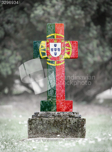 Image of Gravestone in the cemetery - Portugal