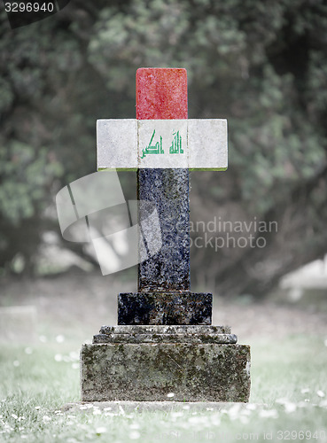 Image of Gravestone in the cemetery - Iraq