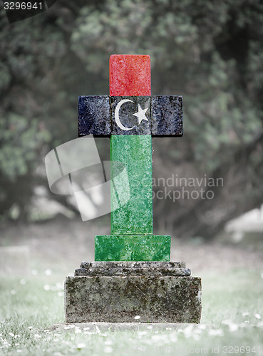 Image of Gravestone in the cemetery - Libya