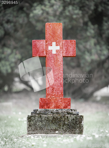 Image of Gravestone in the cemetery - Switzerland