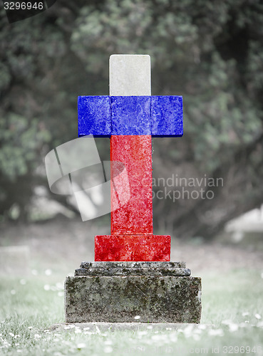 Image of Gravestone in the cemetery - Russia