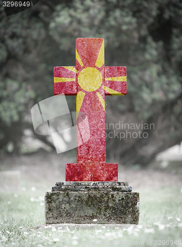 Image of Gravestone in the cemetery - Macedonia
