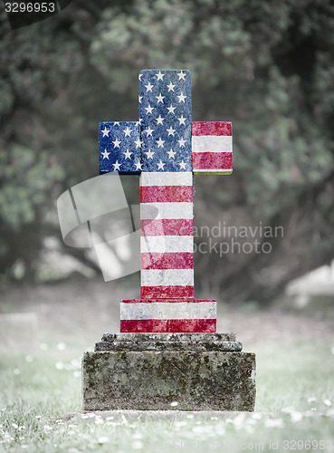 Image of Gravestone in the cemetery - USA