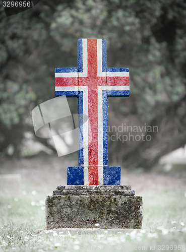 Image of Gravestone in the cemetery - Iceland