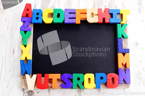 Image of wooden alphabet blocks