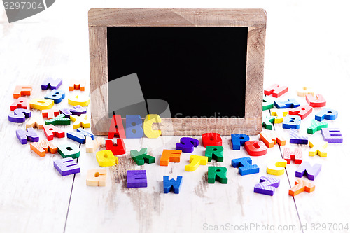 Image of wooden alphabet blocks