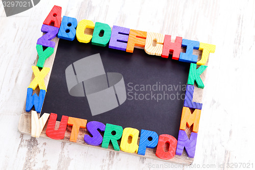 Image of wooden alphabet blocks