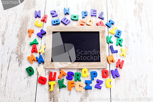 Image of wooden alphabet blocks