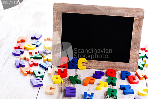 Image of wooden alphabet blocks