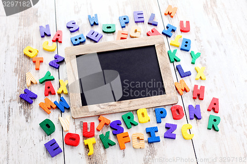 Image of wooden alphabet blocks