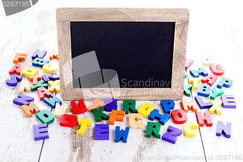 Image of wooden alphabet blocks