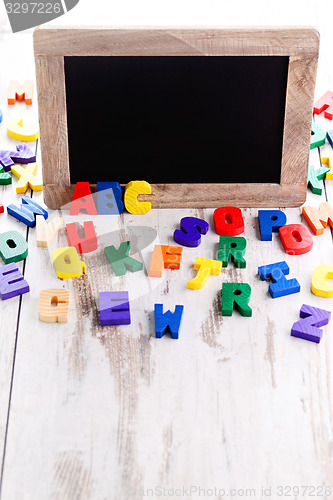 Image of wooden alphabet blocks