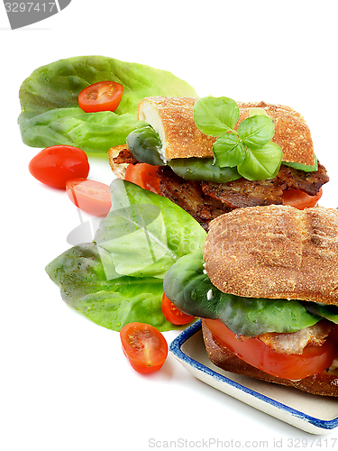 Image of Ciabatta Bacon Sandwiches