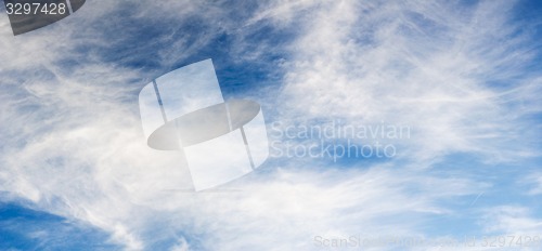 Image of Blue sky and clouds