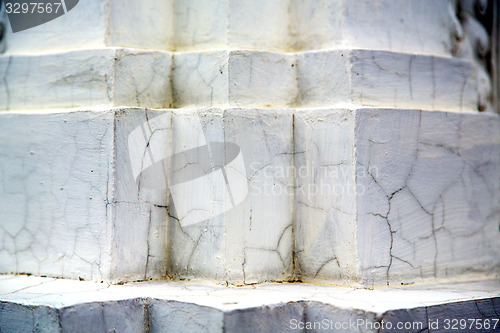 Image of   abstract cross white marble  in the temple bangkok