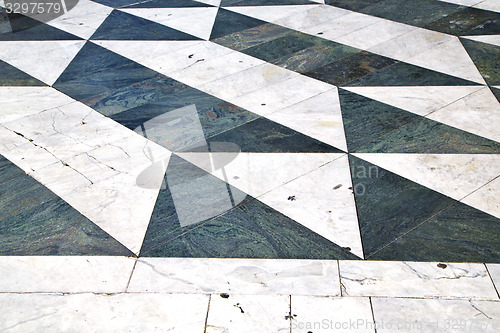 Image of  lombardy italy   pavement of a curch and marble