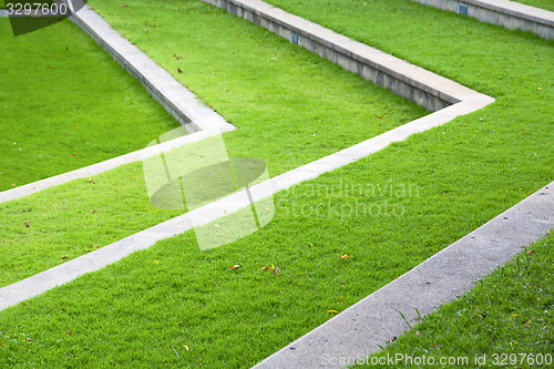 Image of thailand abstract  grass in the temple  bangkok  asia 