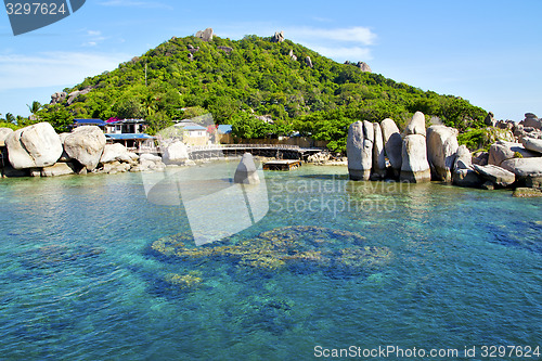 Image of asia kho tao  boat in thailand   sea 