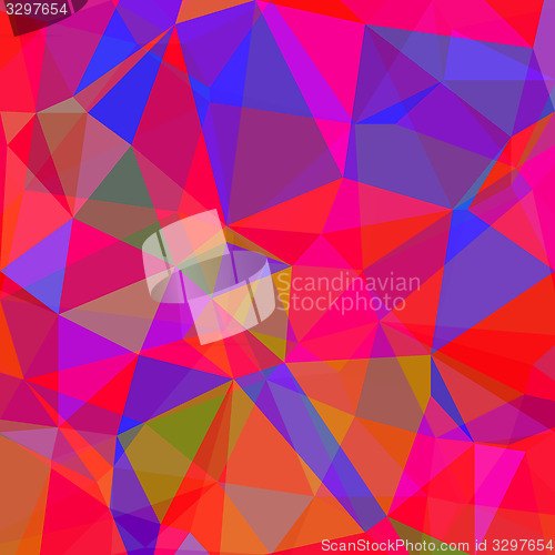 Image of Abstract Red Blue Polygonal Background