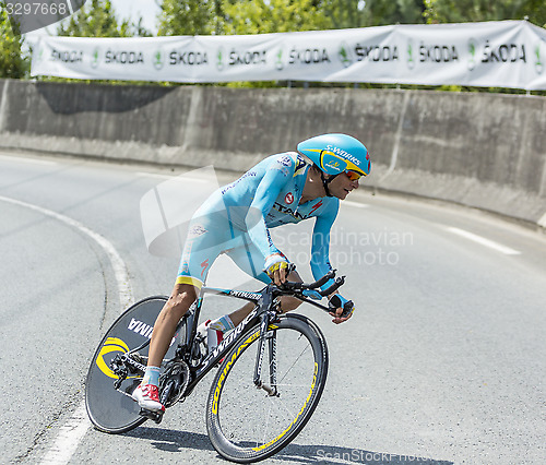 Image of The Cyclist Michele Scarponi - Tour de France 2014