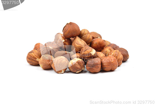 Image of Hazelnuts  on white