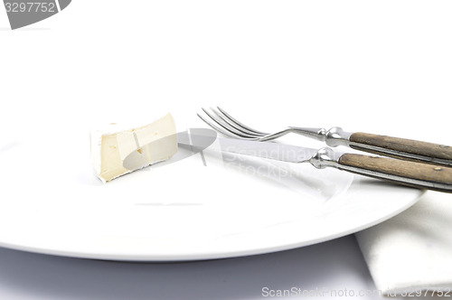 Image of Soft cheese on plate