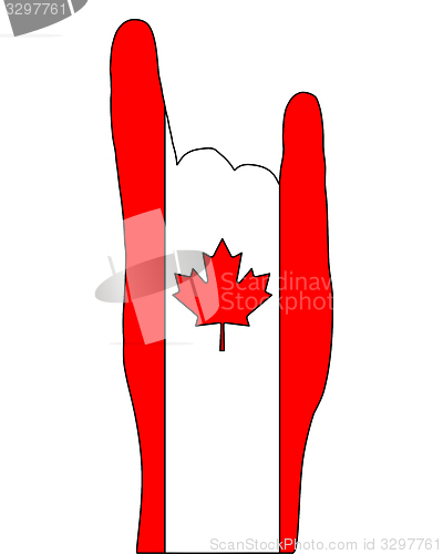 Image of Canadian finger signal