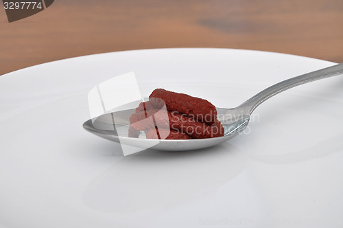 Image of Spoon with tomato puree