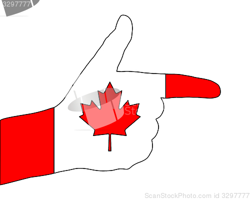 Image of Canadian finger signal