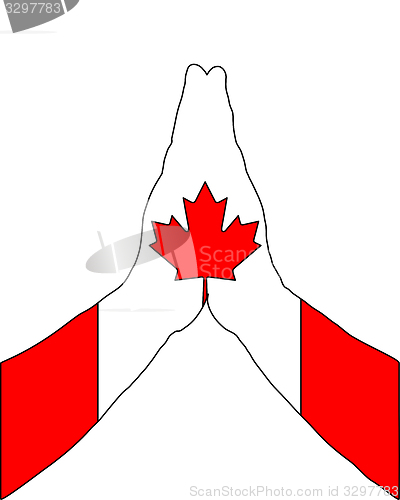 Image of Canadian praying