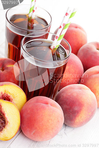 Image of peach ice tea