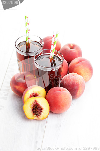 Image of peach ice tea