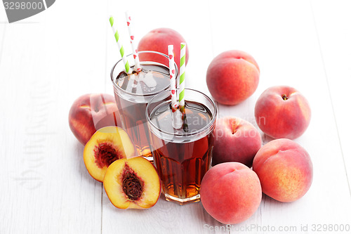 Image of peach ice tea