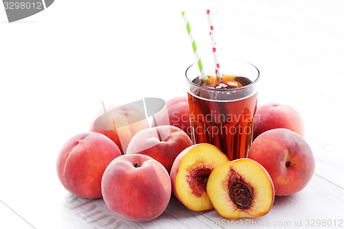 Image of peach ice tea