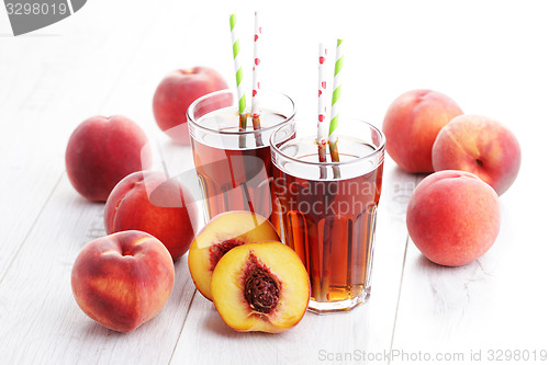 Image of peach ice tea