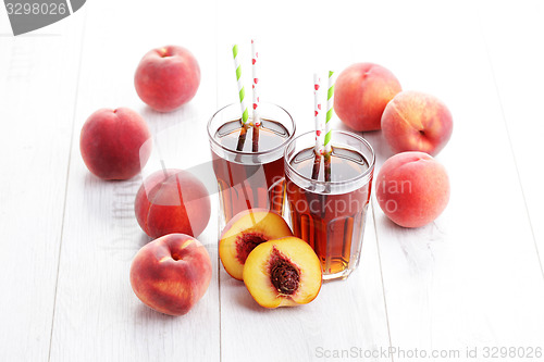 Image of peach ice tea