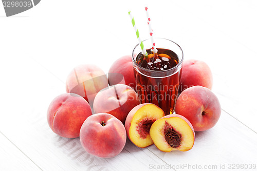 Image of peach ice tea