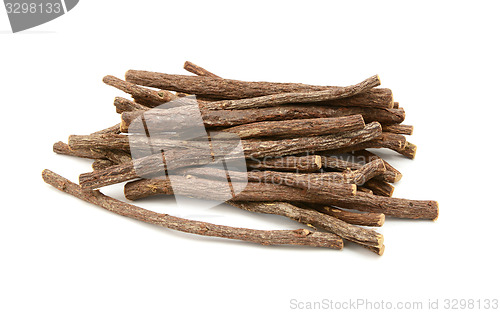 Image of Large pile of liquorice root sticks