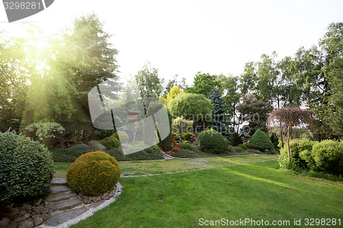 Image of Beautiful spring garden design