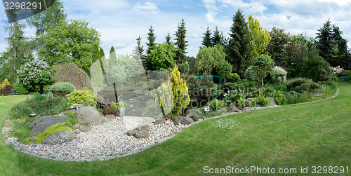 Image of Beautiful spring garden design