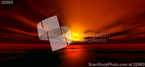 Image of Sunset background, digitaly created