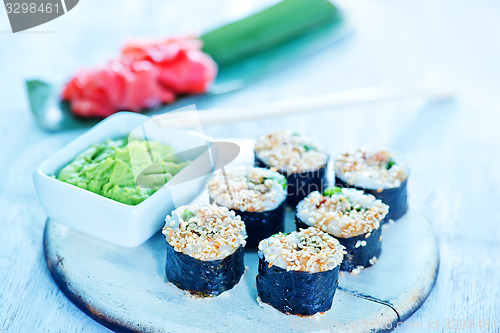 Image of fresh sushi 