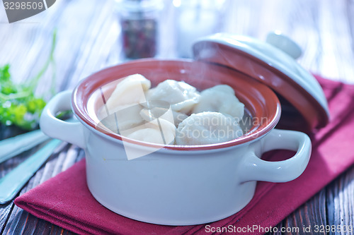 Image of boiled pelmeni