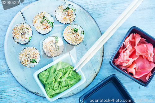 Image of fresh sushi 