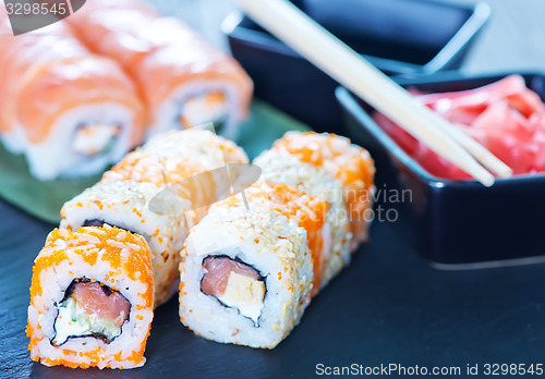 Image of fresh sushi 