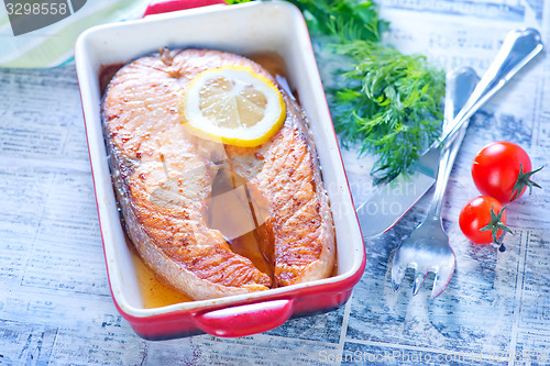 Image of baked salmon