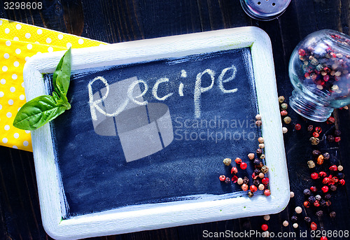 Image of board for recipe