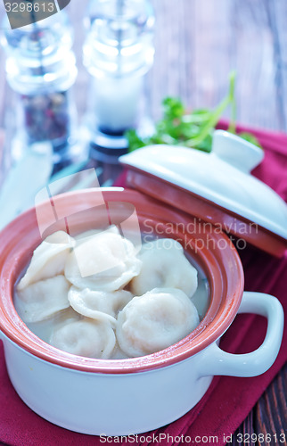 Image of boiled pelmeni